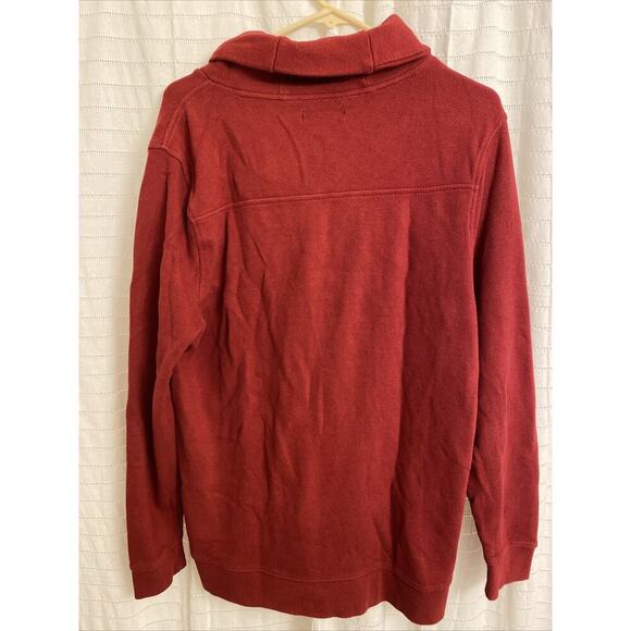 tasso elba sweater mens medium Red Button Winter preppy pullover coastal - Picture 4 of 4